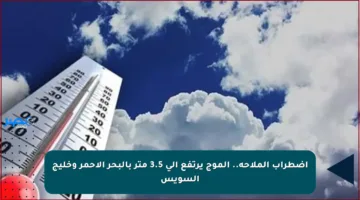 اضطراب الملاحة.. الموج يرتفع إلى 3.5 متر بالبحر الأحمر وخليج السويس
